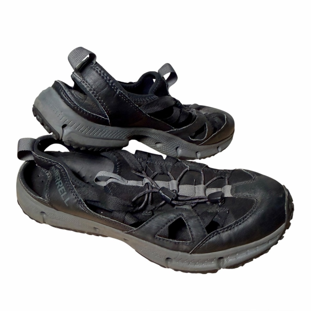 Merrell Hydrotrekker Synthetic Sieve Water‎ Shoes Black Sandals J034253 Men’s 10